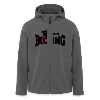 boxing II - Recycelte Männer Softshell-Jacke von Stanley/Stella - Anthrazit - Vorne - AI Model Male 185 light (185cm)