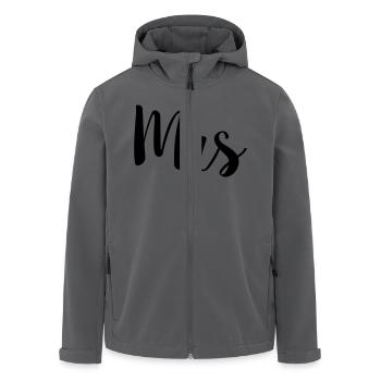 mrs simple - Recycelte Männer Softshell-Jacke von Stanley/Stella - Anthrazit - Vorne - AI Model Male 185 light (185cm)