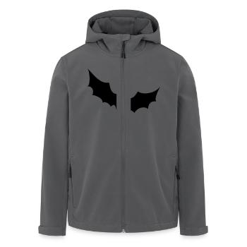 Fledermaus - Recycelte Männer Softshell-Jacke von Stanley/Stella - Anthrazit - Vorne - AI Model Male 185 light (185cm)