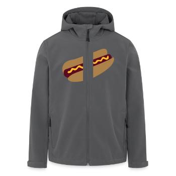 Hot dog Bratwurst - Recycelte Männer Softshell-Jacke von Stanley/Stella - Anthrazit - Vorne - AI Model Male 185 light (185cm)