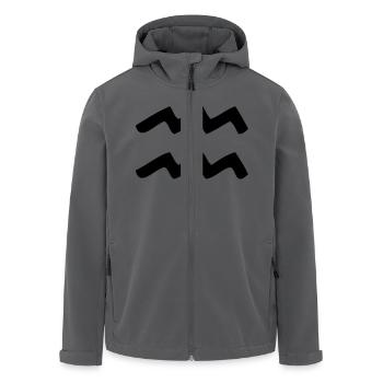 Sternzeichen Wassermann - Recycelte Männer Softshell-Jacke von Stanley/Stella - Anthrazit - Vorne - AI Model Male 185 light (185cm)