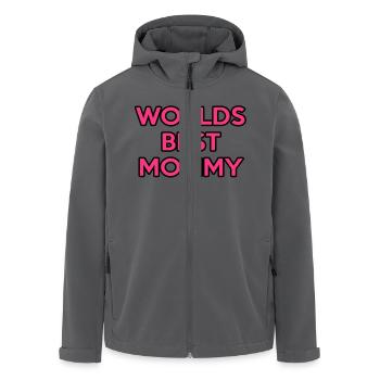 Worlds best Mommy - Recycelte Männer Softshell-Jacke von Stanley/Stella - Anthrazit - Vorne - AI Model Male 185 light (185cm)