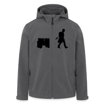 vatertag - Recycelte Männer Softshell-Jacke von Stanley/Stella - Anthrazit - Vorne - AI Model Male 185 light (185cm)