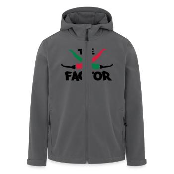 The chilli factor - Recycelte Männer Softshell-Jacke von Stanley/Stella - Anthrazit - Vorne - AI Model Male 185 light (185cm)