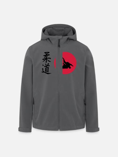 Judo - Recycelte Männer Softshell-Jacke von Stanley/Stella - Anthrazit