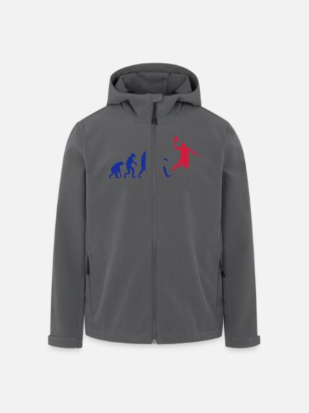 Basketball evolution logo - Recycelte Männer Softshell-Jacke von Stanley/Stella - Anthrazit