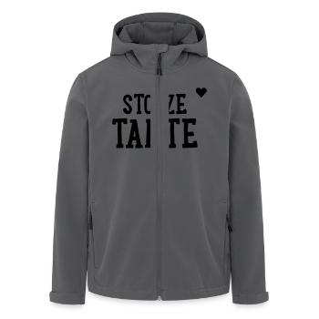 Stolze Tante - Recycelte Männer Softshell-Jacke von Stanley/Stella - Anthrazit - Vorne - AI Model Male 185 light (185cm)