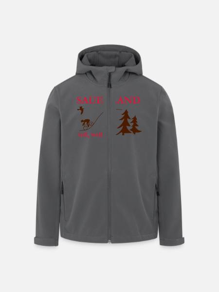 Sauerland - Recycelte Männer Softshell-Jacke von Stanley/Stella - Anthrazit