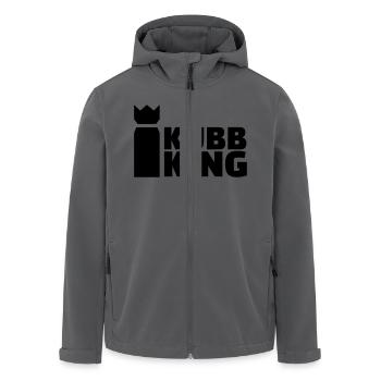 Kubb - Recycelte Männer Softshell-Jacke von Stanley/Stella - Anthrazit - Vorne - AI Model Male 185 light (185cm)