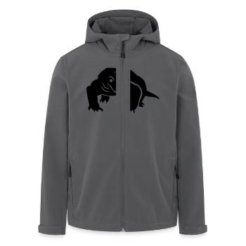 Waran - Recycelte Männer Softshell-Jacke von Stanley/Stella - Anthrazit - Vorne - AI Model Male 185 light (185cm)