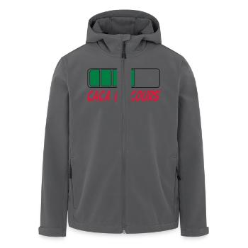 Caca en cours - Recycelte Männer Softshell-Jacke von Stanley/Stella - Anthrazit - Vorne - AI Model Male 185 light (185cm)