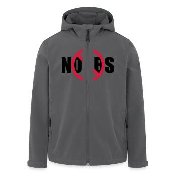 Keine Noobs Verboten Schild - Recycelte Männer Softshell-Jacke von Stanley/Stella - Anthrazit - Vorne - AI Model Male 185 light (185cm)