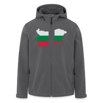 Bulgarien - Recycelte Männer Softshell-Jacke von Stanley/Stella - Anthrazit - Vorne - AI Model Male 185 light (185cm)