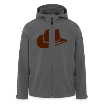 Cowboy - Recycelte Männer Softshell-Jacke von Stanley/Stella - Anthrazit - Vorne - AI Model Male 185 light (185cm)