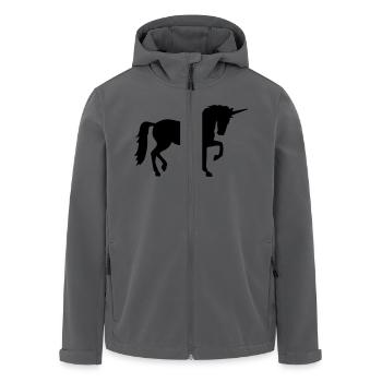 Einhorn - Recycelte Männer Softshell-Jacke von Stanley/Stella - Anthrazit - Vorne - AI Model Male 185 light (185cm)
