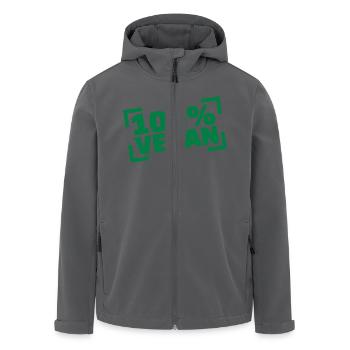 Vegan - Recycelte Männer Softshell-Jacke von Stanley/Stella - Anthrazit - Vorne - AI Model Male 185 light (185cm)