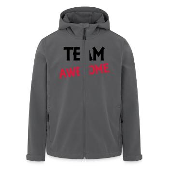 Team Awesome - Recycelte Männer Softshell-Jacke von Stanley/Stella - Anthrazit - Vorne - AI Model Male 185 light (185cm)