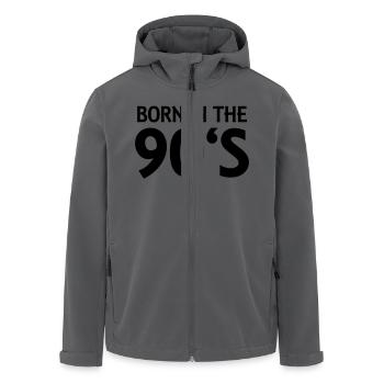 Born in the 90's - Recycelte Männer Softshell-Jacke von Stanley/Stella - Anthrazit - Vorne - AI Model Male 185 light (185cm)