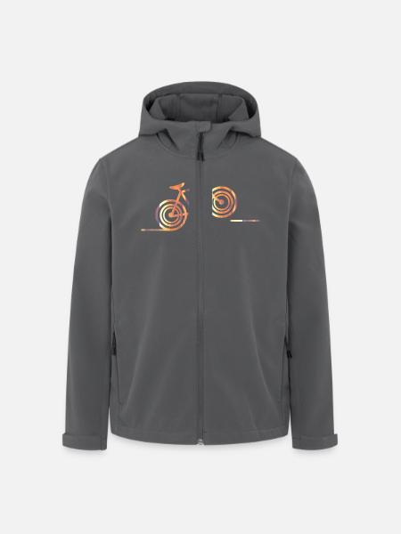 bike (b) - Recycelte Männer Softshell-Jacke von Stanley/Stella - Anthrazit