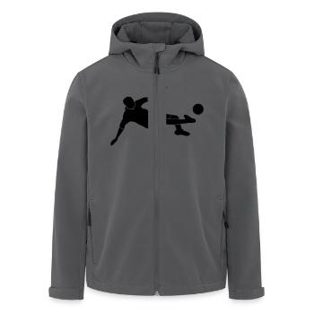 Fußball - Soccer - Recycelte Männer Softshell-Jacke von Stanley/Stella - Anthrazit - Vorne - AI Model Male 185 light (185cm)