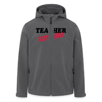 Teacher superhero - Recycelte Männer Softshell-Jacke von Stanley/Stella - Anthrazit - Vorne - AI Model Male 185 light (185cm)
