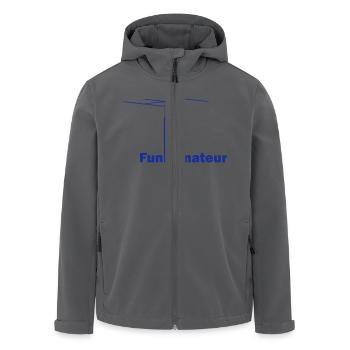 funkamateur - Recycelte Männer Softshell-Jacke von Stanley/Stella - Anthrazit - Vorne - AI Model Male 185 light (185cm)