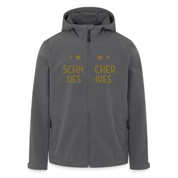 Schnarcher Schnarcherin Schnarchen Schlaf Humor - Recycelte Männer Softshell-Jacke von Stanley/Stella - Anthrazit - Vorne - AI Model Male 185 light (185cm)