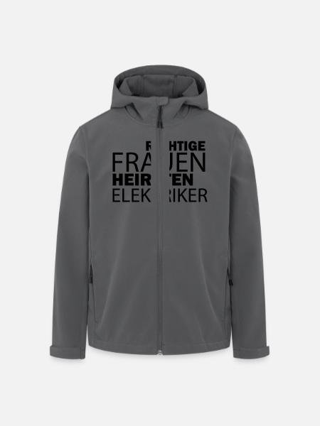 richtige frauen heiraten elektriker - Recycelte Männer Softshell-Jacke von Stanley/Stella - Anthrazit