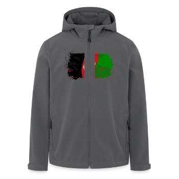 Afghanistan Flag - Recycelte Männer Softshell-Jacke von Stanley/Stella - Anthrazit - Vorne - AI Model Male 185 light (185cm)