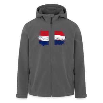 Holland Flag - Recycelte Männer Softshell-Jacke von Stanley/Stella - Anthrazit - Vorne - AI Model Male 185 light (185cm)