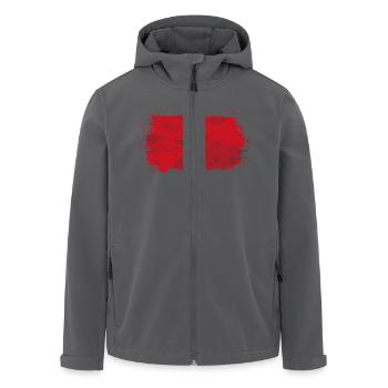 Morocco Flag - Recycelte Männer Softshell-Jacke von Stanley/Stella - Anthrazit - Vorne - AI Model Male 185 light (185cm)