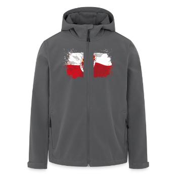 Südtirol Flagge - Recycelte Männer Softshell-Jacke von Stanley/Stella - Anthrazit - Vorne - AI Model Male 185 light (185cm)