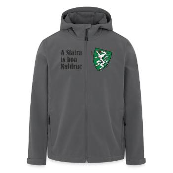 A Steirabua is koa Nudlrucka Wappen Steiermark - Recycelte Männer Softshell-Jacke von Stanley/Stella - Anthrazit - Vorne - AI Model Male 185 light (185cm)