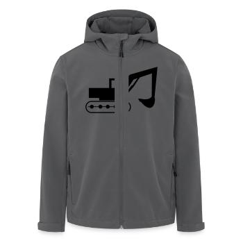 bagger - Recycelte Männer Softshell-Jacke von Stanley/Stella - Anthrazit - Vorne - AI Model Male 185 light (185cm)