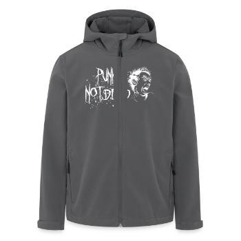 Punks not dead - Recycelte Männer Softshell-Jacke von Stanley/Stella - Anthrazit - Vorne - AI Model Male 185 light (185cm)