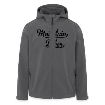Mountain Biker - Recycelte Männer Softshell-Jacke von Stanley/Stella - Anthrazit - Vorne - AI Model Male 185 light (185cm)
