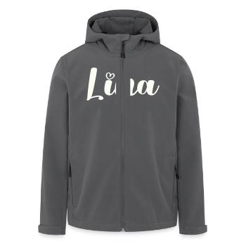 lina name - Recycelte Männer Softshell-Jacke von Stanley/Stella - Anthrazit - Vorne - AI Model Male 185 light (185cm)