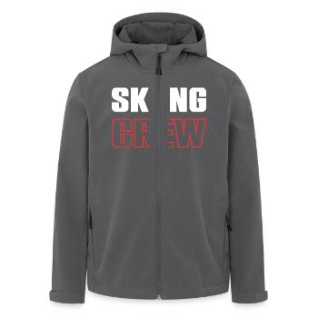 Skiing Crew - Recycelte Männer Softshell-Jacke von Stanley/Stella - Anthrazit - Vorne - AI Model Male 185 light (185cm)