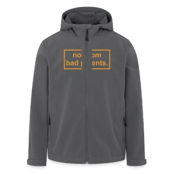 not from bad parents - Nicht von schlechten Eltern - Recycelte Männer Softshell-Jacke von Stanley/Stella - Anthrazit - Vorne - AI Model Male 185 light (185cm)