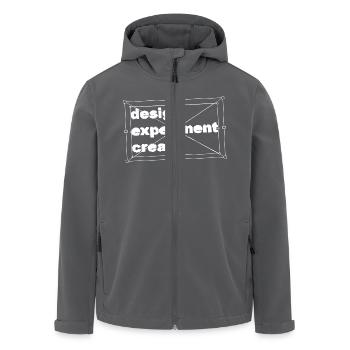 design experiment create - Recycelte Männer Softshell-Jacke von Stanley/Stella - Anthrazit - Vorne - AI Model Male 185 light (185cm)