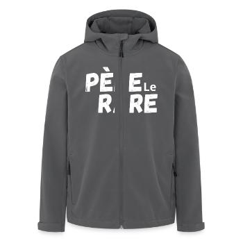 Seltene Perle Papa - Papa Geschenkidee - Recycelte Männer Softshell-Jacke von Stanley/Stella - Anthrazit - Vorne - AI Model Male 185 light (185cm)