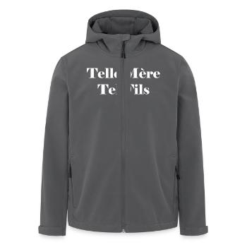 Wie die Mutter, so der Sohn. Mutter-Sohn-Geschenk - Recycelte Männer Softshell-Jacke von Stanley/Stella - Anthrazit - Vorne - AI Model Male 185 light (185cm)