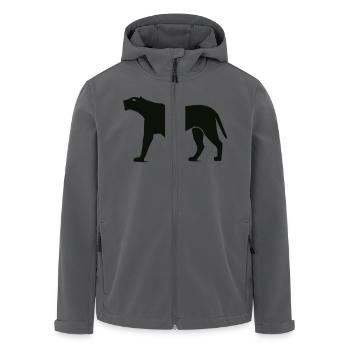 panther animal - Recycelte Männer Softshell-Jacke von Stanley/Stella - Anthrazit - Vorne - AI Model Male 185 light (185cm)