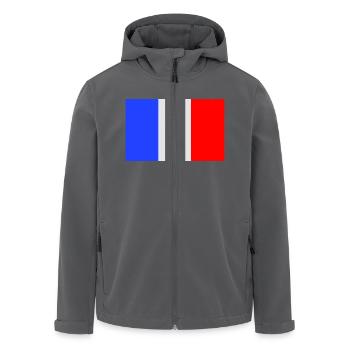 Frankreich - Recycelte Männer Softshell-Jacke von Stanley/Stella - Anthrazit - Vorne - AI Model Male 185 light (185cm)