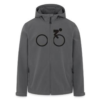 Radsport - Recycelte Männer Softshell-Jacke von Stanley/Stella - Anthrazit - Vorne - AI Model Male 185 light (185cm)