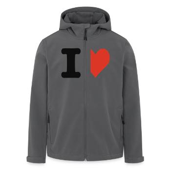 Herz - Recycelte Männer Softshell-Jacke von Stanley/Stella - Anthrazit - Vorne - AI Model Male 185 light (185cm)