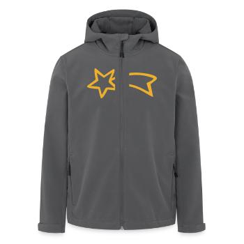 Sternschnuppe - Recycelte Männer Softshell-Jacke von Stanley/Stella - Anthrazit - Vorne - AI Model Male 185 light (185cm)