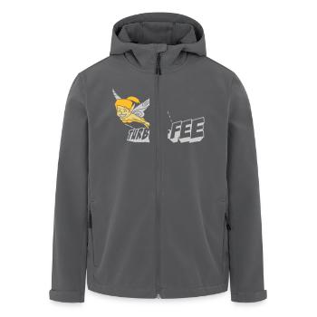 Turbo-Fee - Recycelte Männer Softshell-Jacke von Stanley/Stella - Anthrazit - Vorne - AI Model Male 185 light (185cm)