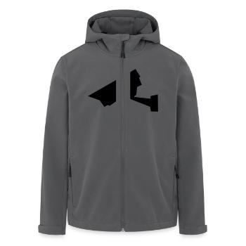 Kamera - Recycelte Männer Softshell-Jacke von Stanley/Stella - Anthrazit - Vorne - AI Model Male 185 light (185cm)