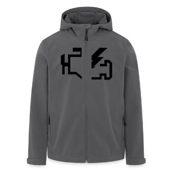 Check Engine - Recycelte Männer Softshell-Jacke von Stanley/Stella - Anthrazit - Vorne - AI Model Male 185 light (185cm)